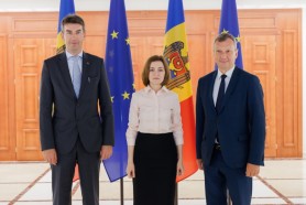 Maia Sandu a discutat cu europarlamentarii Dragoș Tudorache și Andrzej Halicki